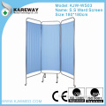 3 folding medical screen,hospital ward bed screen